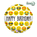 Grabo Foil Balloon Emoji Birthday 18"