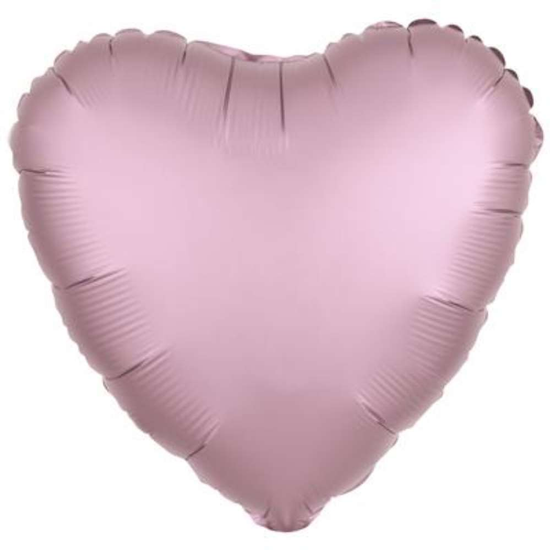 Anagram Pastel Pink 18" Heart Foil Balloon