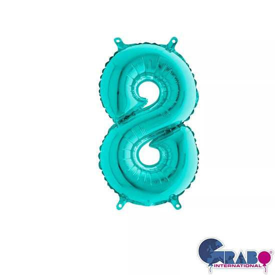 Grabo Foil Balloon Tiffany 14" Number 8