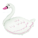 Jumbo White Swan 32" Foil Balloon