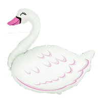 Jumbo White Swan 32" Foil Balloon