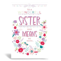 Prelude Pzazzle C75 Birthday Sister 6pk