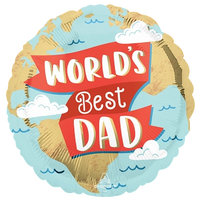 Anagram Foil Balloon World's Best Dad 18