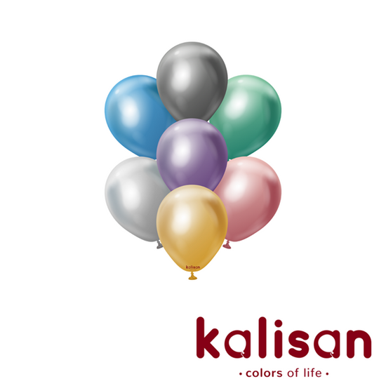 Kalisan Mirror Mix 5" Latex Balloons 100pk