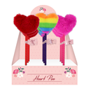 Eurowrap 12 Pack Pen Fluffy Love Heart