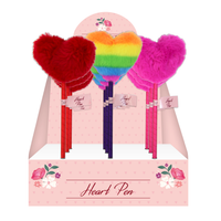 Eurowrap 12 Pack Pen Fluffy Love Heart