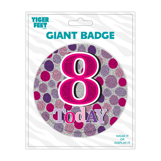 Big Badges Age 8 Female 6pk