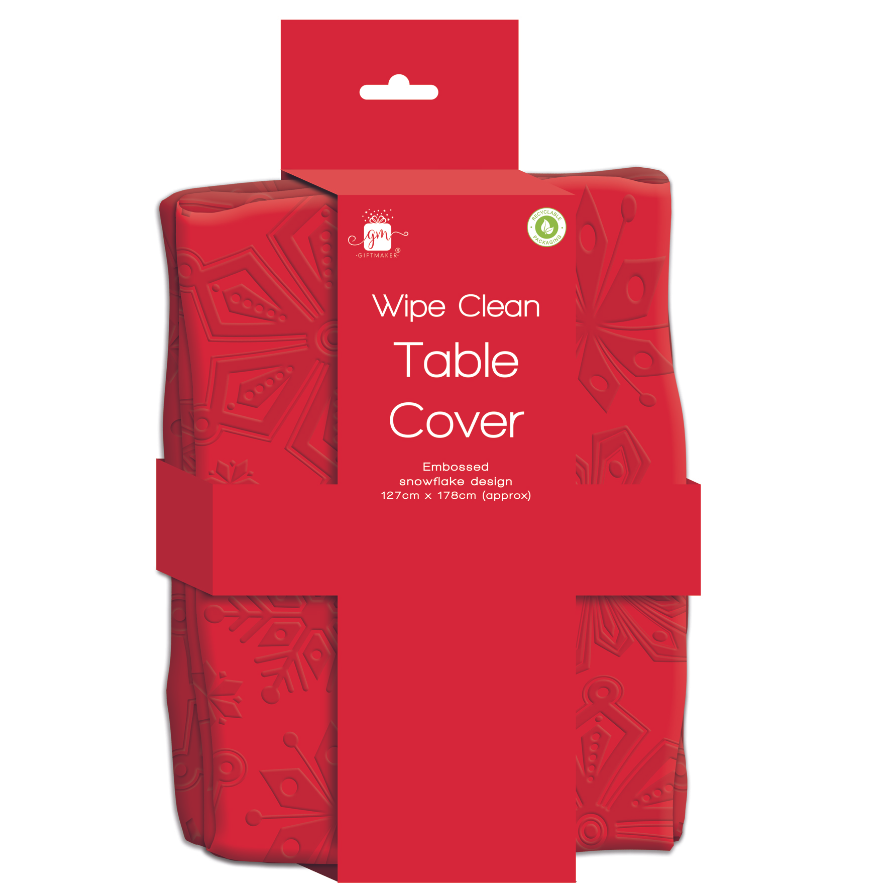 Red Reusable Tablecover 127x229cm