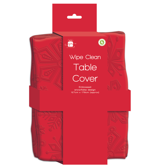 Red Reusable Tablecover 127x229cm