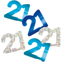 14g Confetti Age 21 Glitz Blue