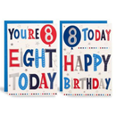 Poppyhill C50 Birthday Age 8 12pk