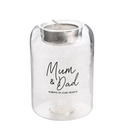 Tea Light Holder Mum & Dad 98x68x66mm