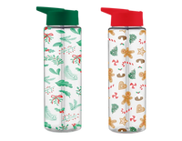 Gem Imports 2 Pack Water Bottle Festive 750ml