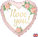 Oaktree Foil Balloon I Love You Blossom 18