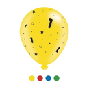 Age 1 Assorted 10" Latex Balloons 8pk