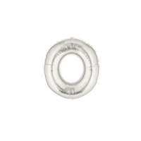 Oaktree Foil Balloon Silver 7" Letter O