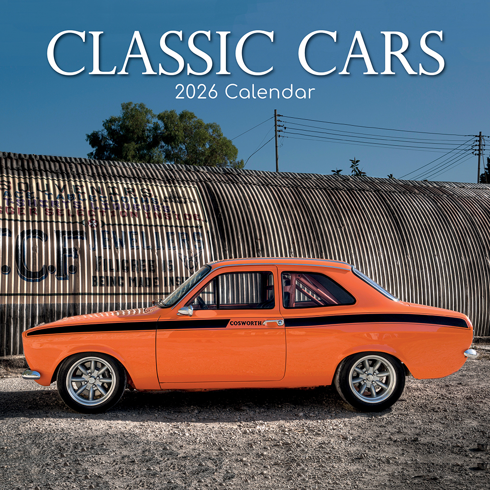 Gifted Stationery Calendar Classic Cars 2027