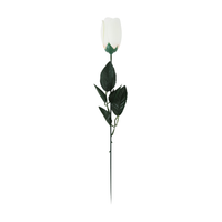 Artificial Rose In Acetate 45cm White 24pk