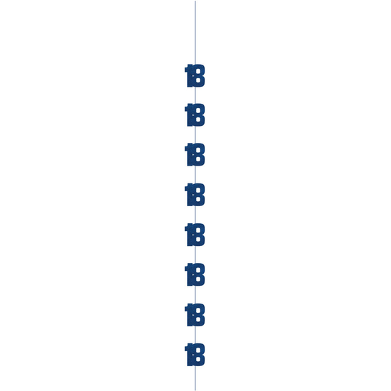 5ft Hanging D cor Age 18 Glitz Blue