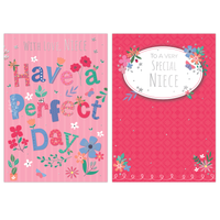 Poppyhill 12 Pack Cards C50 Birthday Niece