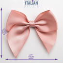 Italian Options 6 Pack Ribbon Bows Rose Gold 10cm