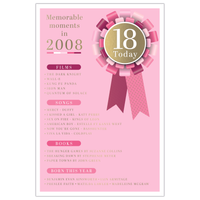 Prelude 6-pack birthday cards with age 18 design, featuring colorful and festive imagery for celebrating 18th birthdays.