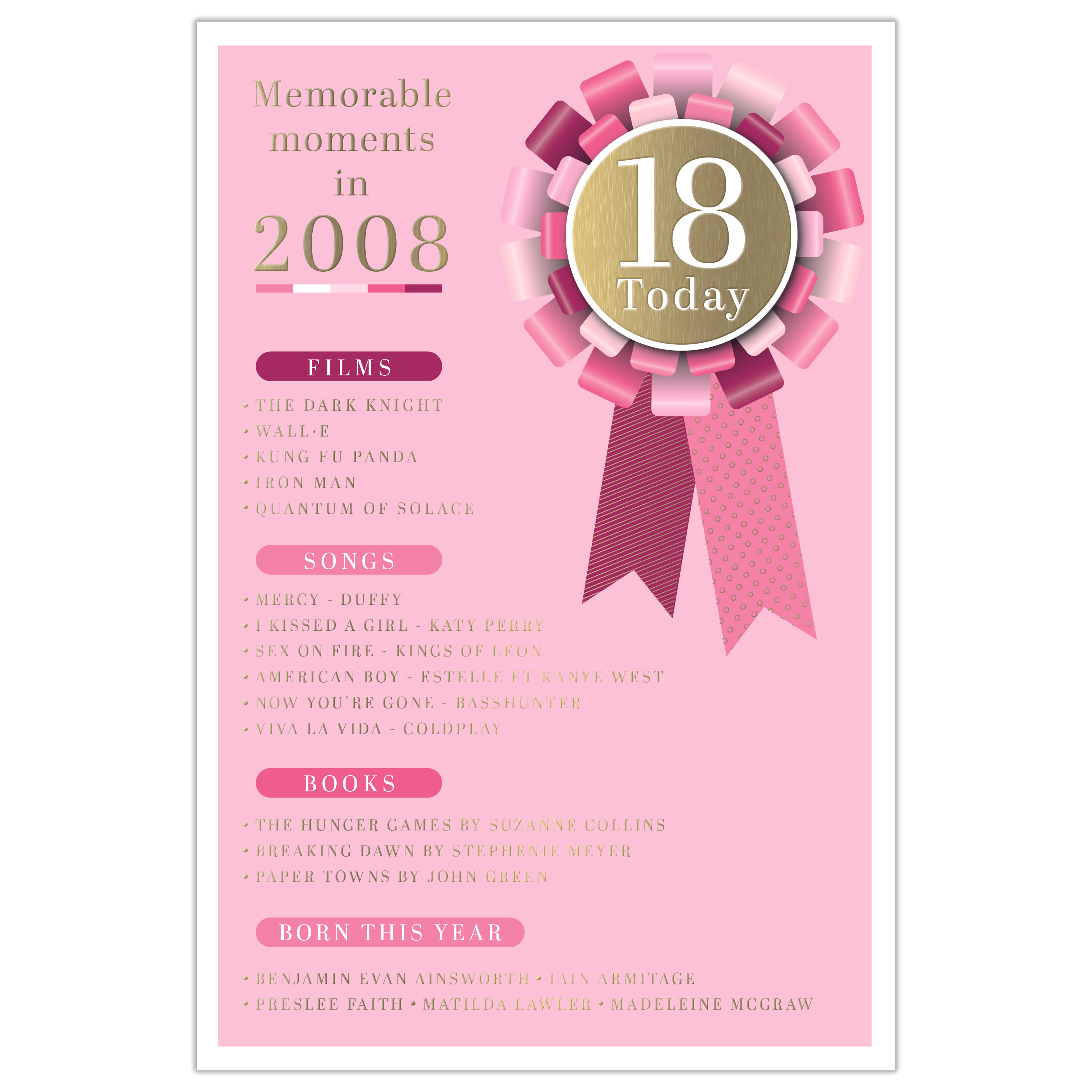 Prelude 6-pack birthday cards with age 18 design, featuring colorful and festive imagery for celebrating 18th birthdays.