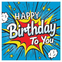 Hip To Be Square 6 Pack Cards Birthday Open