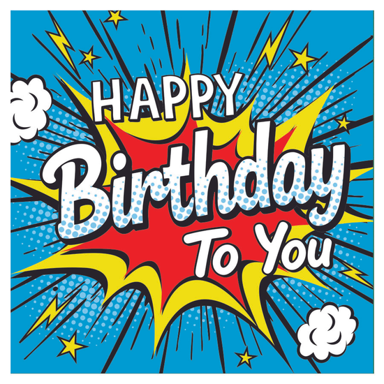 Hip To Be Square 6 Pack Cards Birthday Open