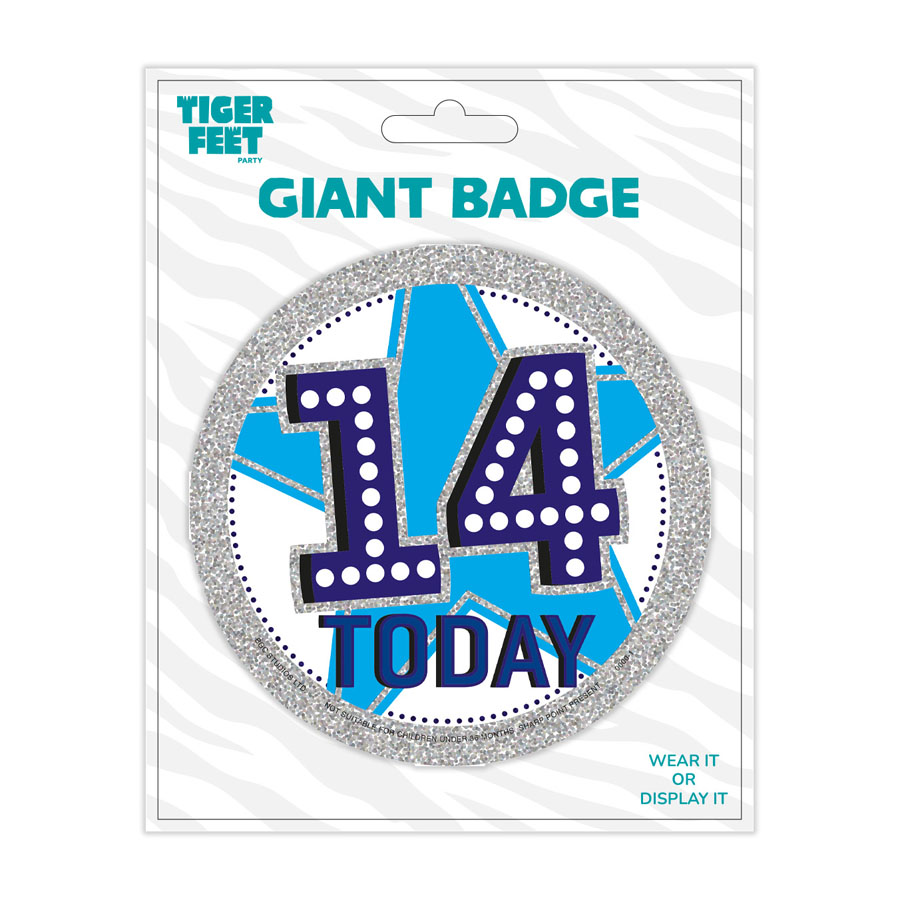 Big Badges Age 14 Male 6pk