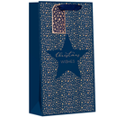Gift Bags Christmas Star Double Bottle 6pk