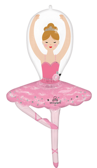 Anagram Ballerina Girl 43" Foil Balloon