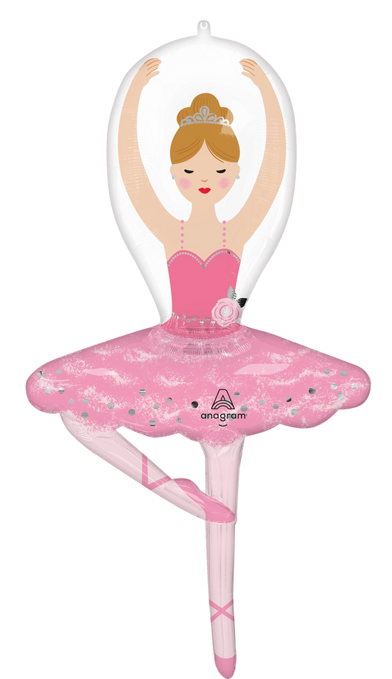 Anagram Ballerina Girl 43" Foil Balloon