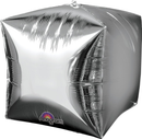 Amscan Foil Balloon Cubez Silver 15"