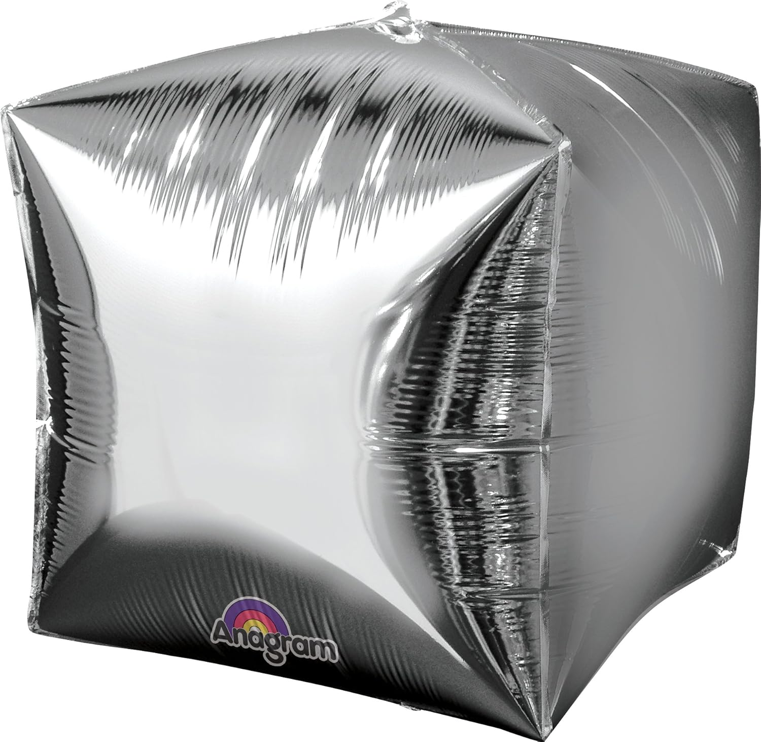 Amscan Foil Balloon Cubez Silver 15"
