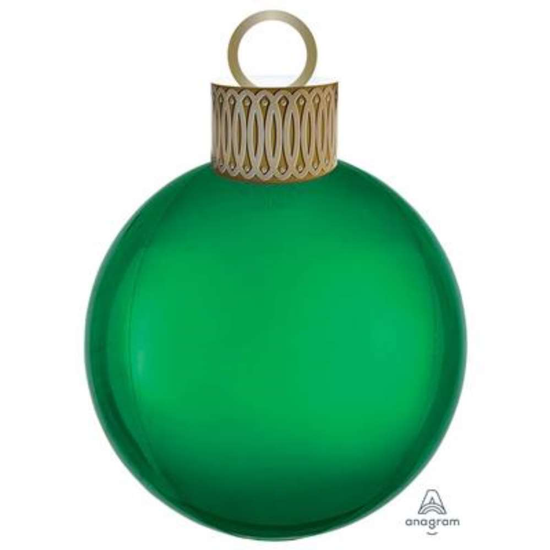 Foil Balloon 16" Orbz Ornament Kit Green