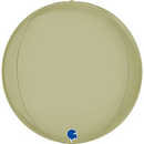 Grabo Foil Balloon Satin Olive Green Globe 15"