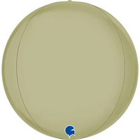 Grabo Foil Balloon Satin Olive Green Globe 15"