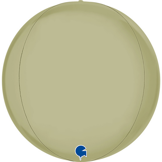 Grabo Foil Balloon Satin Olive Green Globe 15"