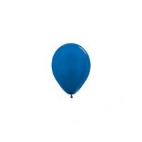 Sempertex Metallic Blue 5" Latex Balloons 50pk