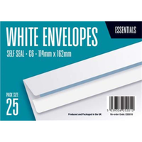 25pk Envelopes C6 Self Seal 80gsm White