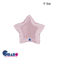 Grabo Foil Balloon Pastel Pink Star 9"