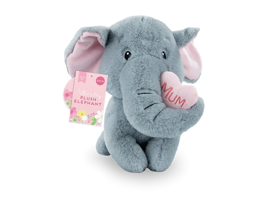 Gem Imports Soft Toy Mother's Day Elephant 22cm