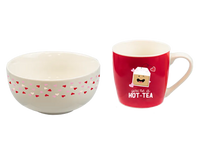 Gem Imports Breakfast In Bed Mug & Bowl Set