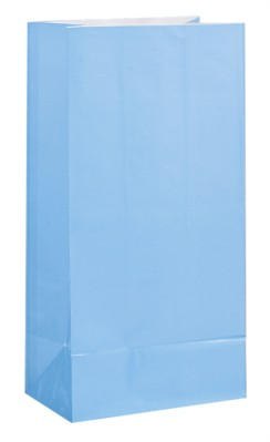 Unique 12 Pack Sweet Bags Paper Powder Blue