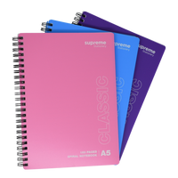 Spiral Notebook Pastel A5 3pk