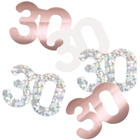 14g Confetti Age 30 Glitz Rose Gold