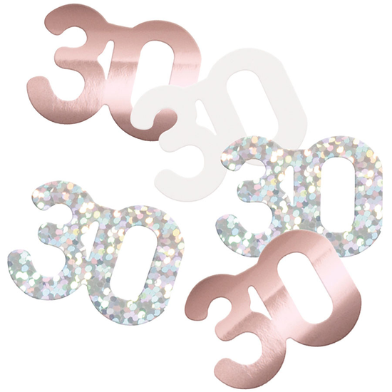14g Confetti Age 30 Glitz Rose Gold