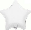 Oaktree Foil Balloon White Star 19"