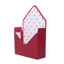 Cardboard Envelopes Red/White Polka Dot 23cm 10pk